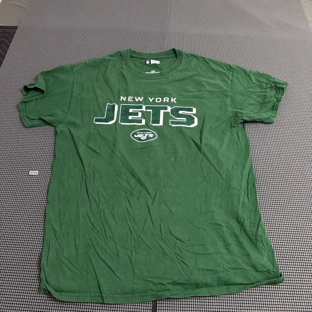 NFL Team Apparel New York‎ Jets T-Shirt Mens Large Green Graphic Crew Neck Tee